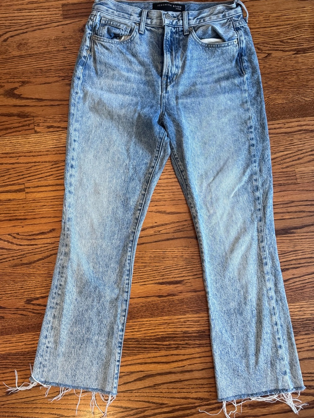 Veronica Beard Light Blue Denim Flare Jeans